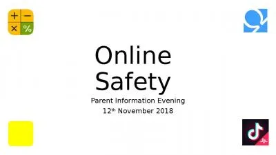 Online  Safety  Parent Information Evening