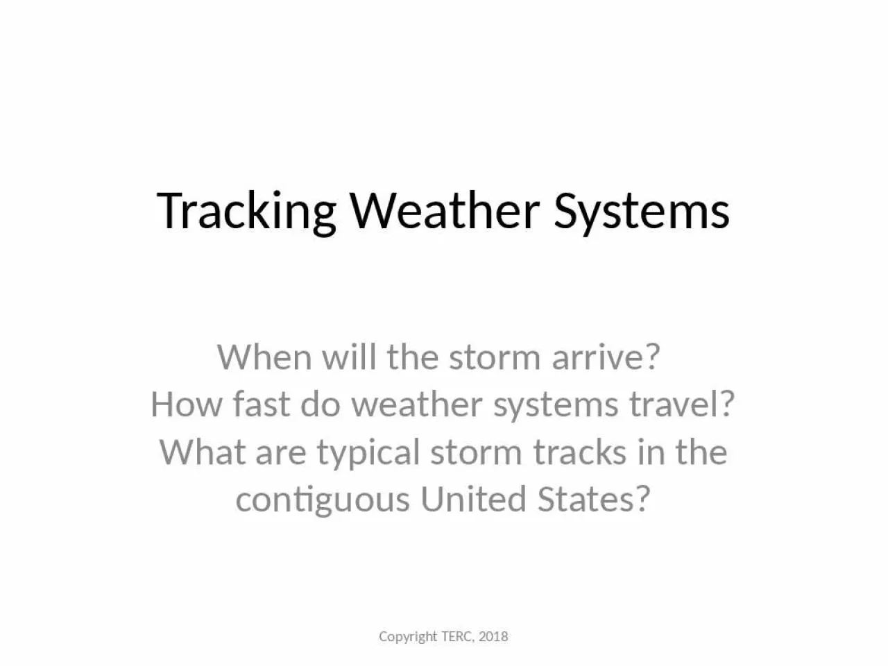 PPT-Tracking Weather Systems