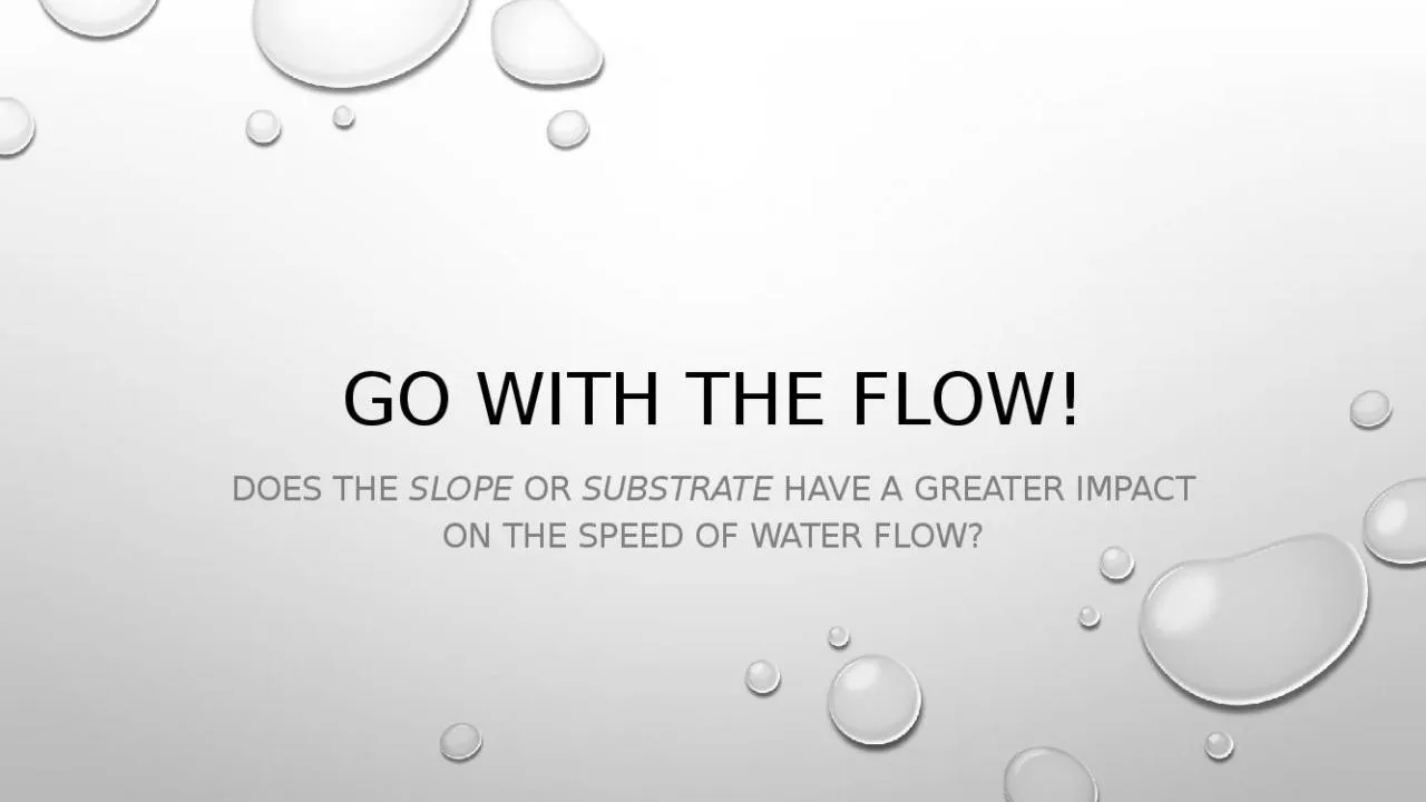 PPT-Go with the Flow! Does the