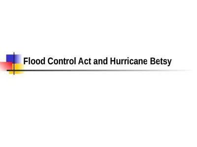 Flood Control Act  and Hurricane Betsy