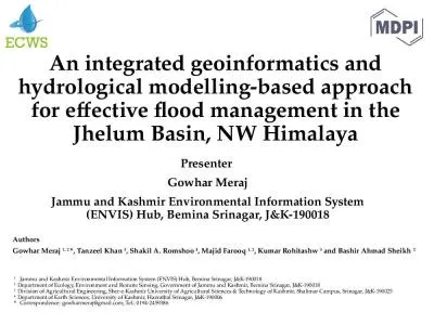 An integrated geoinformatics and hydrological modelling-based approach for effective flood manageme