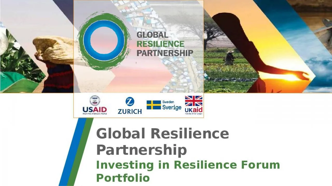 PPT-Global Resilience Partnership