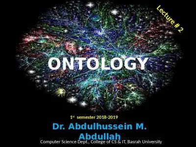 ONTOLOGY Dr.  Abdulhussein