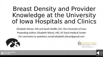 Breast Density and Provider Knowledge at the University of Iowa Hospitals and Clinics