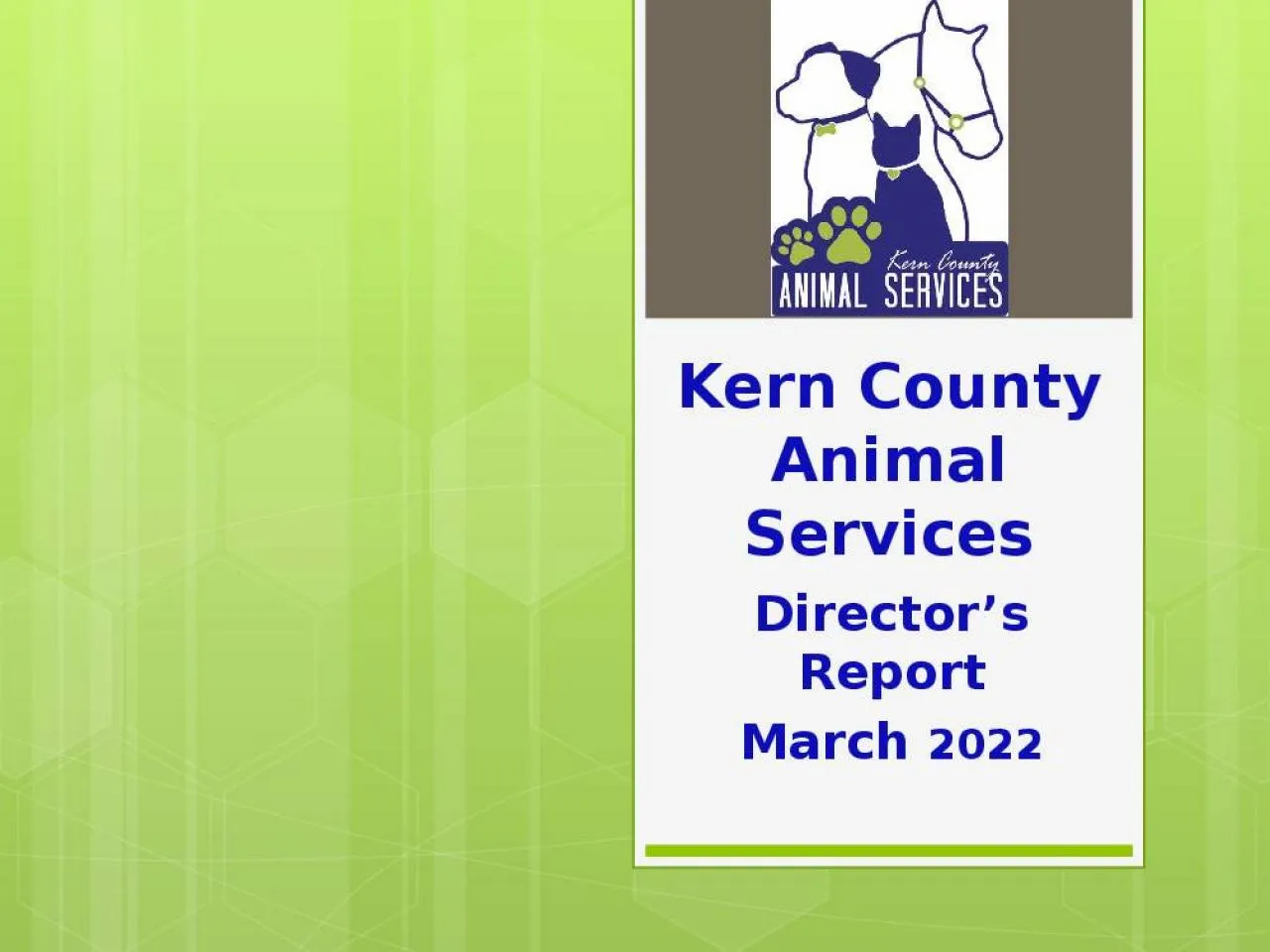 PPT-Kern County Animal Services