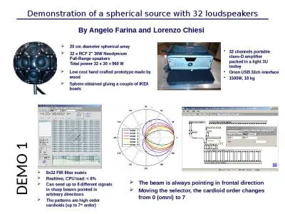 20 cm diameter spherical array