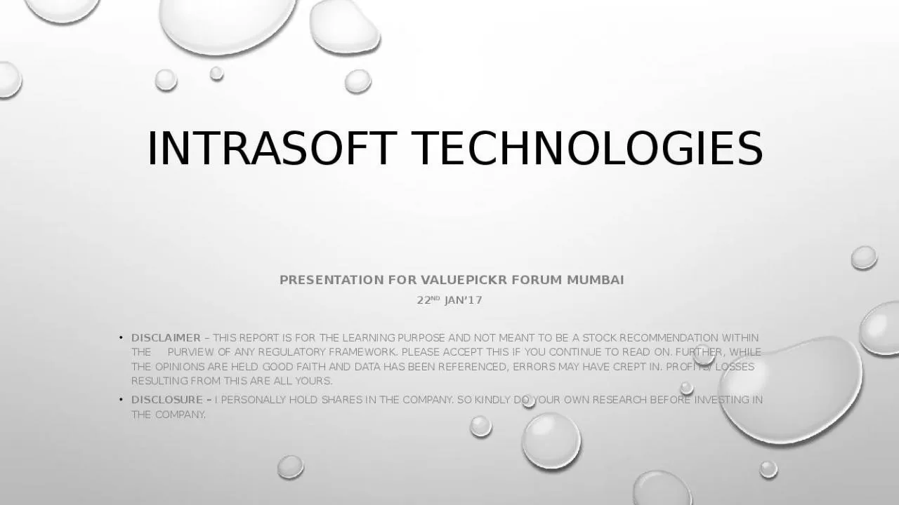 PPT-Intrasoft Technologies