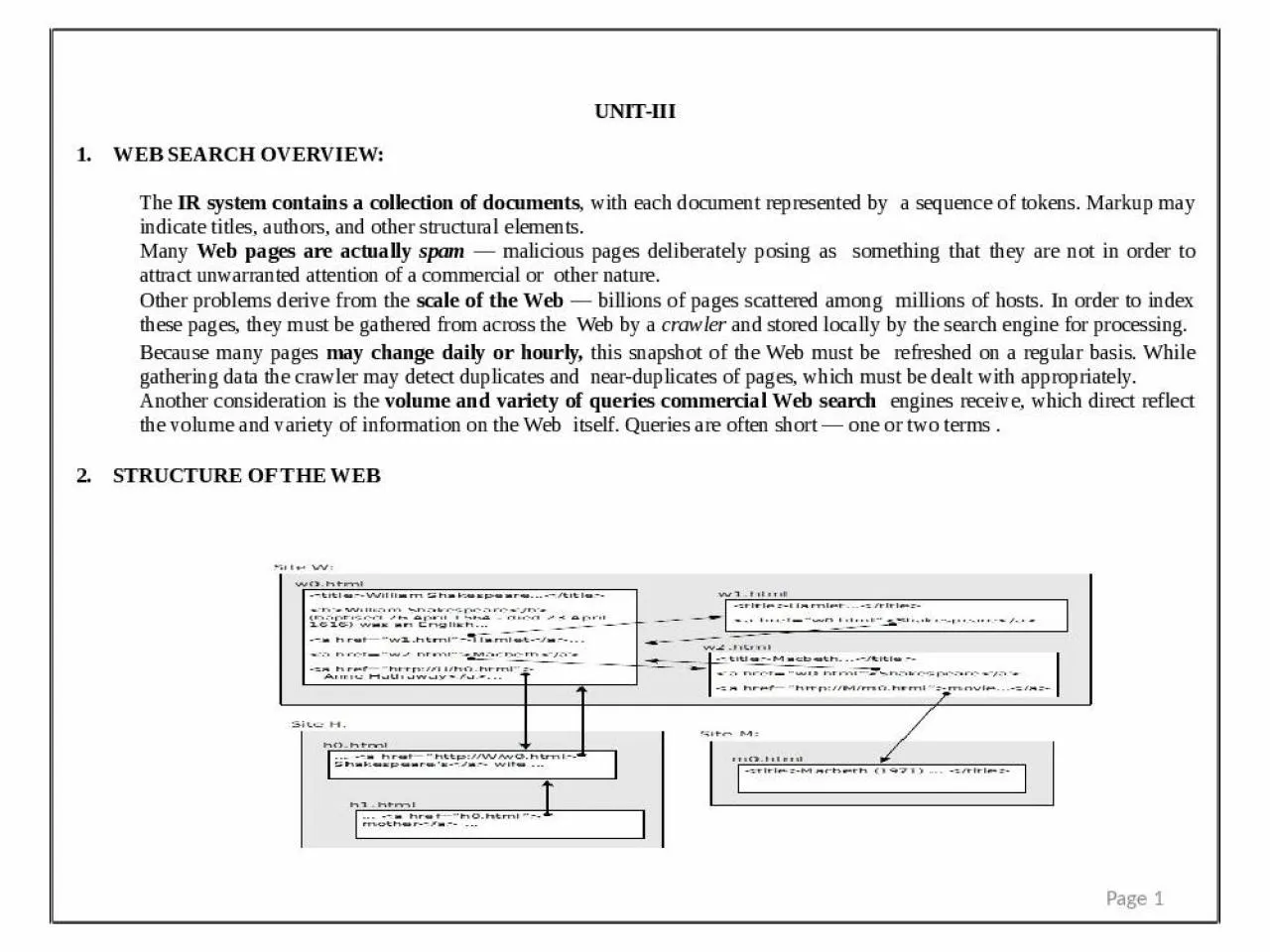 PPT-UNIT-III WEB SEARCH OVERVIEW: