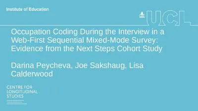 Occupation Coding During the Interview in a Web-First Sequential Mixed-Mode Survey: Evidence from t