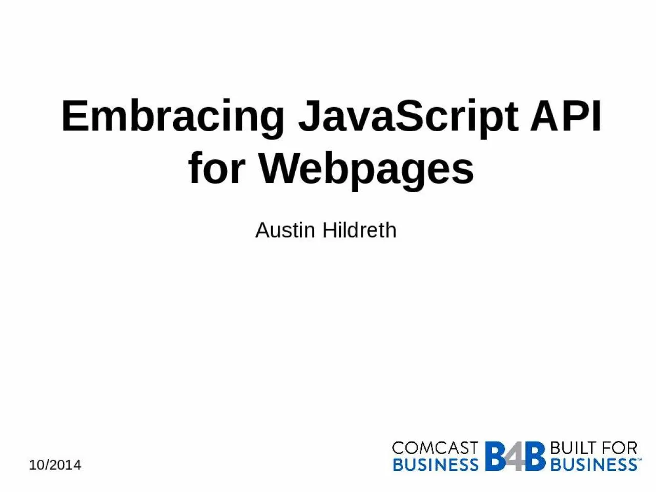 PPT-Embracing JavaScript API for Webpages