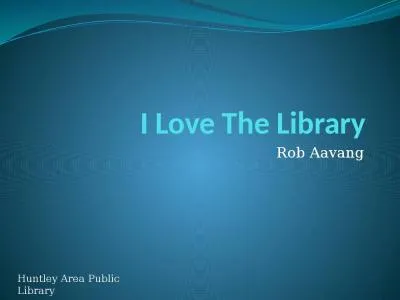 I Love The Library Rob  Aavang