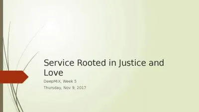 Service Rooted in Justice and Love