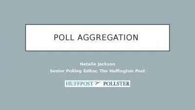 Poll Aggregation  Natalie Jackson