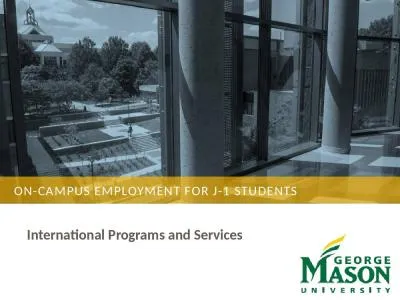 On-Campus Employment For J-1 Students