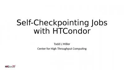 Self-Checkpointing Jobs with