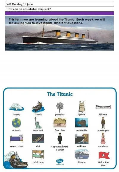 Year 2 all children What jobs did people do on the titanic?