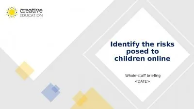 Identify the risks posed to children online