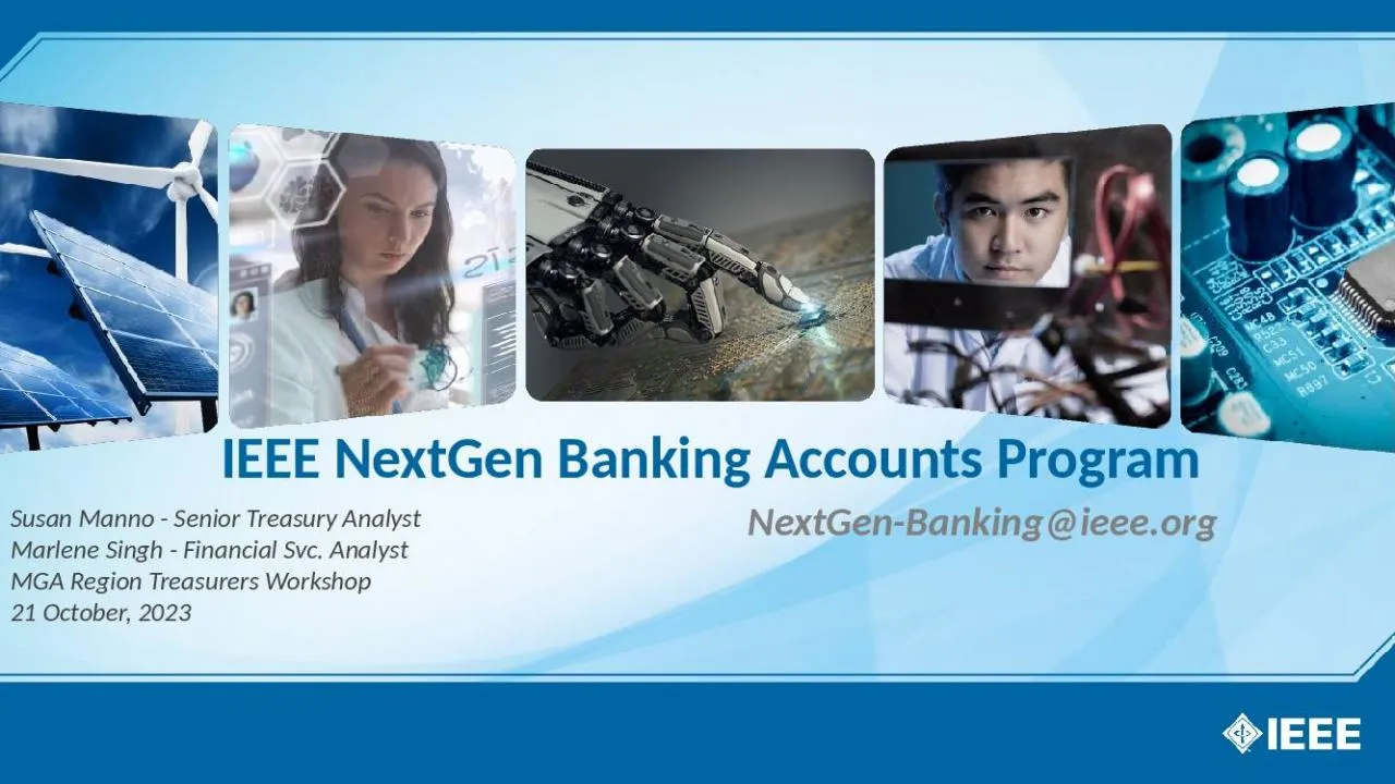 PPT-IEEE NextGen Banking Accounts Program