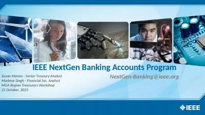 IEEE NextGen Banking Accounts Program