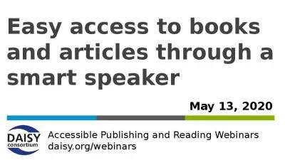 Accessible Publishing and Reading Webinars