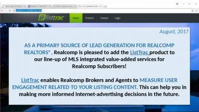 August, 2017 AS A PRIMARY SOURCE OF LEAD GENERATION FOR REALCOMP REALTORS®,