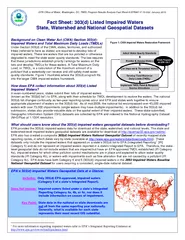 EPA’s 303(d) Impaired Waters Geospatial Data at a Glance:  Only 3