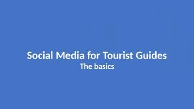 Social Media for Tourist Guides