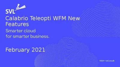 Calabrio Teleopti WFM New Features