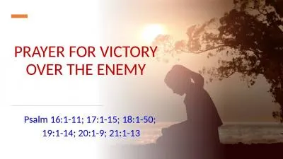 PRAYER FOR VICTORY OVER THE ENEMY