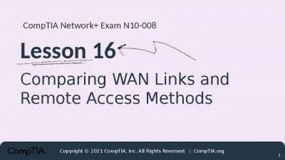 Comparing WAN Links and Remote Access Methods