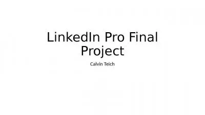 LinkedIn Pro Final Project