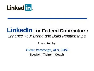 LinkedIn  for Federal Contractors: