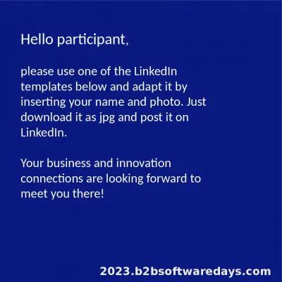 Hello participant ,  please use one of the LinkedIn templates below and adapt it by inserting