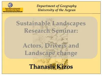 Thanasis  Kizos Sustainable Landscapes Research