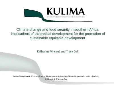 Climate change and food security in southern Africa: implications of theoretical development