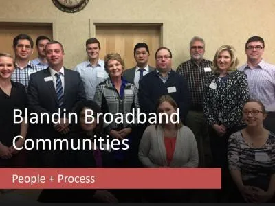 Agenda Welcome Why we became a Blandin Broadband Community