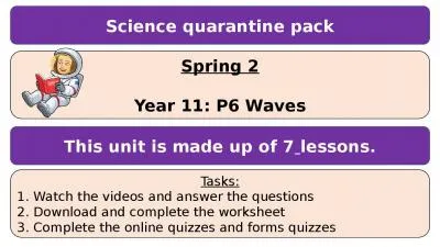 Science quarantine pack Spring 2