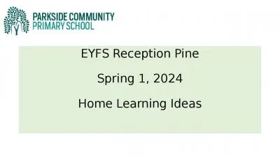 EYFS Reception Pine Spring 1,