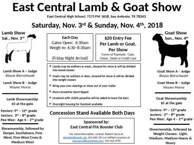 East Central Lamb & Goat Show