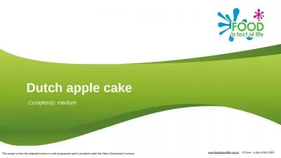 Dutch apple cake Complexity: medium