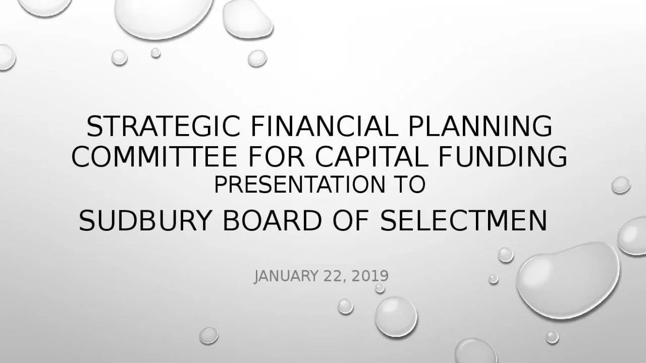 PPT-Strategic Financial Planning Committee for Capital