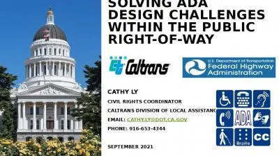 solving ADA design challenges within the public right-of-way