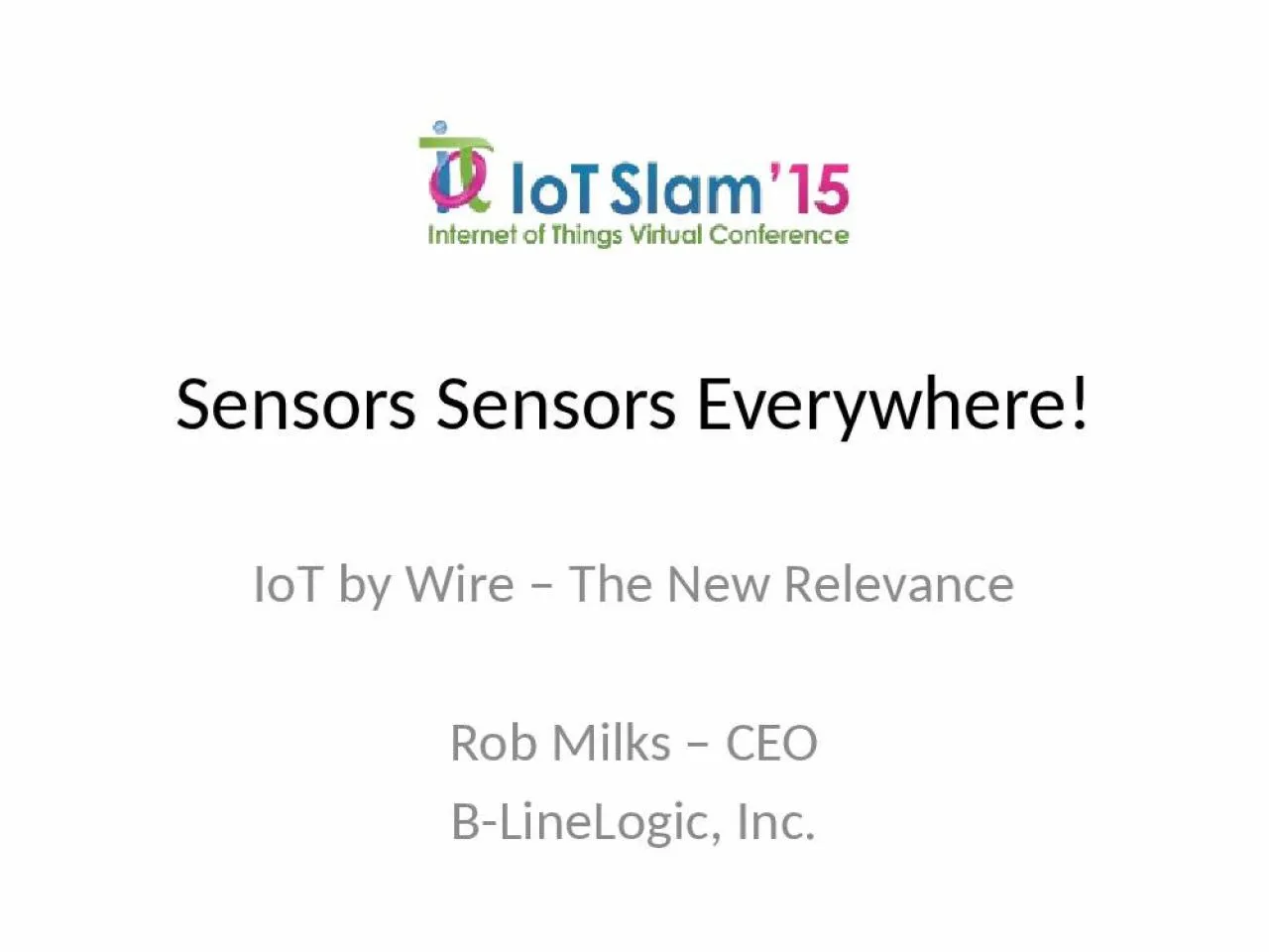 PPT-Sensors Sensors Everywhere!