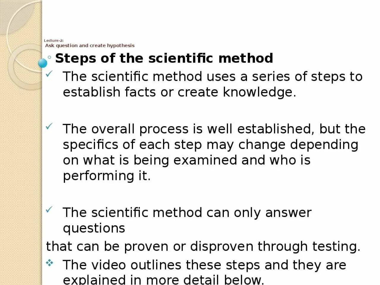 PPT-Lecture-2: Ask question and create hypothesis