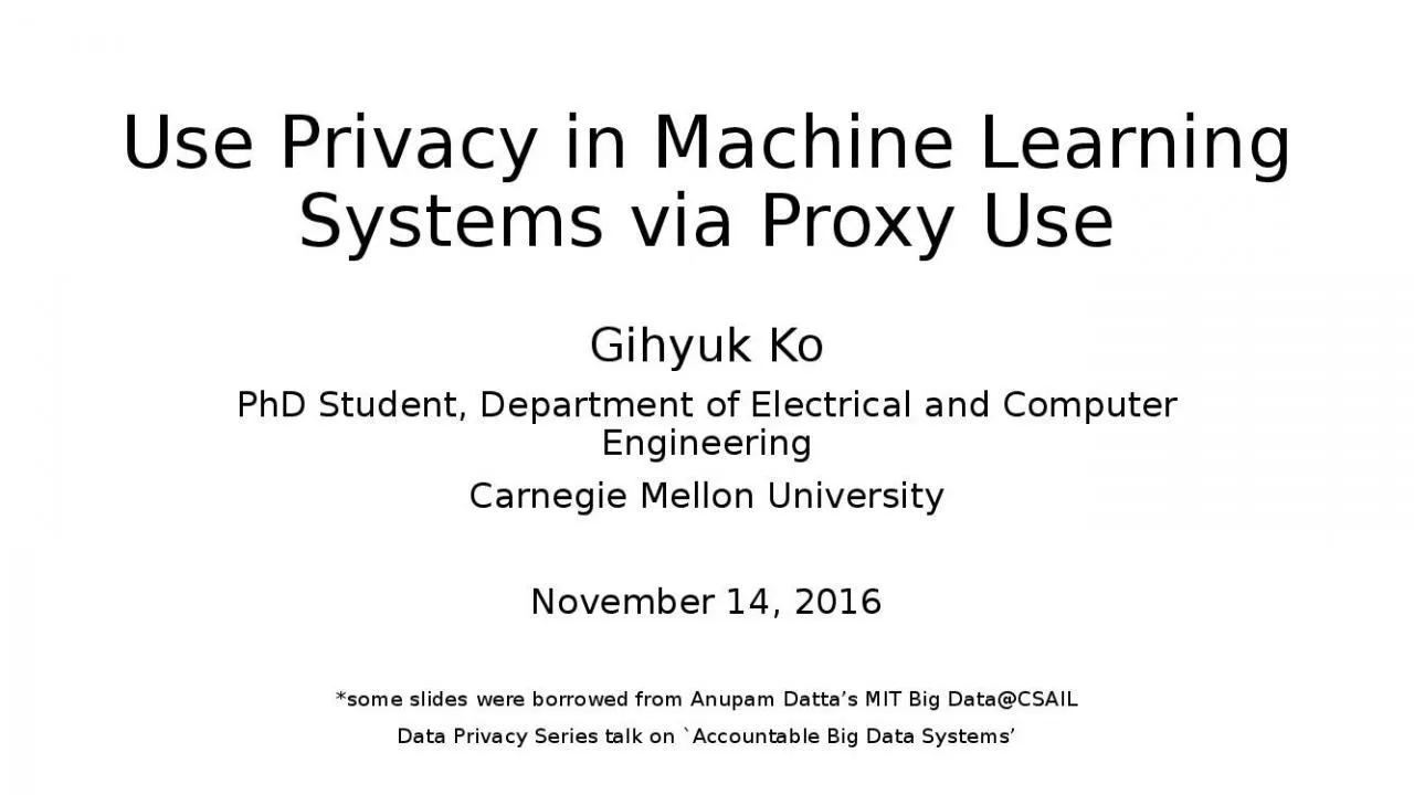 PPT-Use Privacy in Machine Learning Systems via Proxy Use