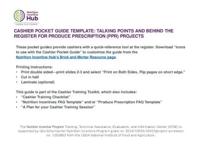 These pocket guides provide cashiers with a quick-reference tool at the register. Download