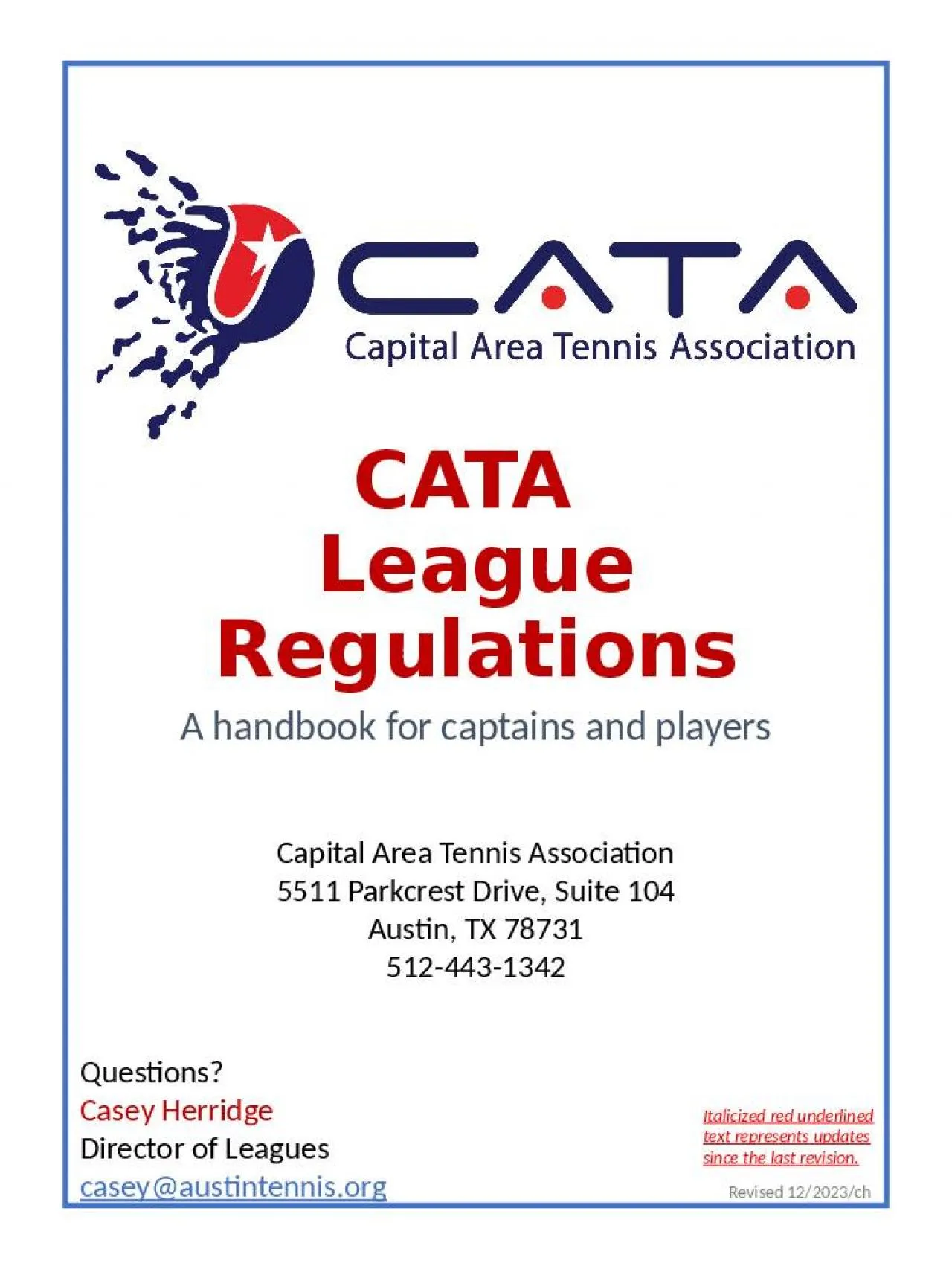 PPT-CATA League Regulations