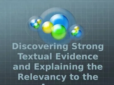 Discovering Strong Textual Evidence