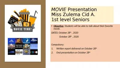 MOVIE  Presentation Miss Zulema Cid A.