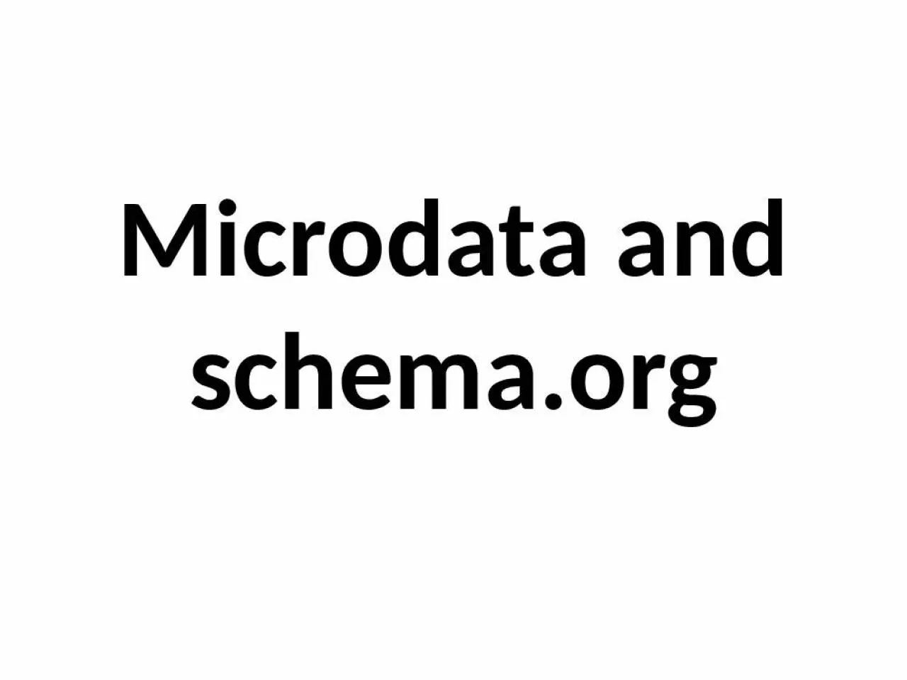 PPT-Microdata and schema.org